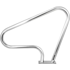 VEVOR Pool Rail 39x32 Pool Railing 304 Stainless Steel 250LBS Load Capacity Silver Rustproof Pool Handrail Humanized Swimming Pool Handrail with Blue Grip Cover & M8 Drill Bit & Self-Taping Screws