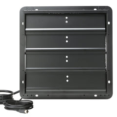 VEVOR Shutter Exhaust Fan, 406 mm /16inch with Temperature Humidity Controller, EC-motor, 1747 CFM, Variable Speed Adjustable Wall Mount Attic Fan, Ventilation and Cooling for Greenhouses, Garages, Sheds