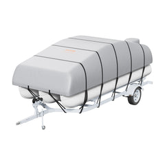 VEVOR Pontoon Boat Cover 800D Waterproof Trailerable 23-24 ft with Storage Bag