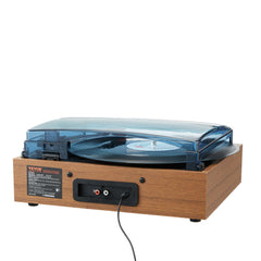 VEVOR Bluetooth Vinyl Record Player 3-Speed Belt Driven Turntable 3W Speakers