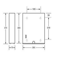 Paper Towel Dispenser - Silver