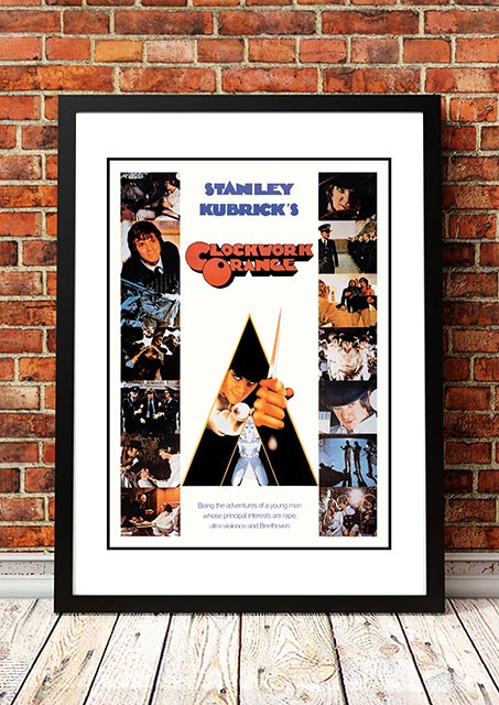 Clockwork Orange' Cult Movie Poster! - Framed A2