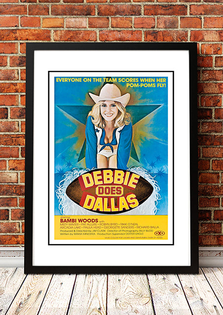 Debbie Does Dallas' Cult Movie Poster! - Framed A2