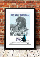 They Call Me Trinity' Cult Movie Poster! - Framed A2