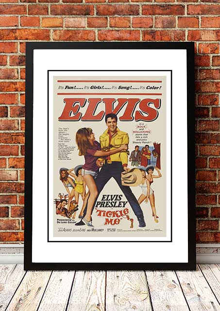 Elvis 'Ticke Me' Framed Movie Poster! - Framed A2