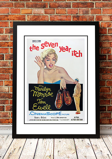 Marilyn Monroe ‘The Seven Year Itch’ Framed Movie Poster! - Framed A2