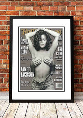 Janet Jackson' Rolling Stone Magazine Cover! - Framed A2