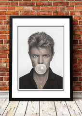 David Bowie ‘Bubblegum’ Pop Art Poster - Framed A2