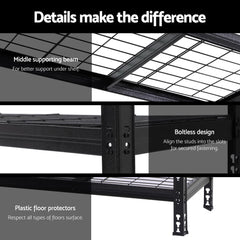 1.8MX1.2M Giantz Garage Shelving Warehouse Rack