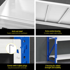 Giantz 2Mx0.9M Warehouse Shelving Garage Rack