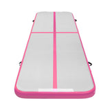 Everfit 4M Air Track Gymnastics Tumbling Exercise Cheerleading Mat Inflatable Pink