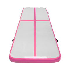 Everfit 4M Air Track Gymnastics Tumbling Exercise Cheerleading Mat Inflatable Pink