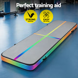 Everfit 4M Air Track Gymnastics Tumbling Exercise Mat W/ Pump Inflatable Colored
