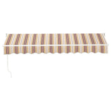 Instahut Retractable Folding Arm Awning Manual Sunshade 3Mx2.5M Beige Brown