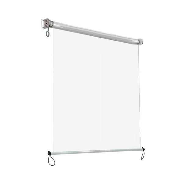 Instahut 1.2X2.4M Outdoor Blinds Clear Roll Down Awning Retractable Outdoor Blinds Water Wind Proof Transparent