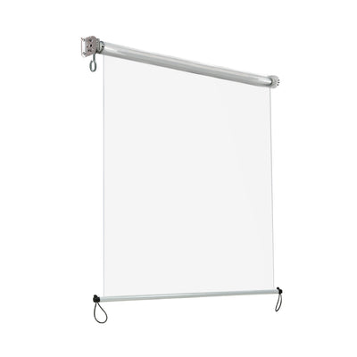 Instahut 1.3X2.4M Outdoor Blinds Clear Roll Down Awning Retractable Outdoor Blinds Water Wind Proof Transparent