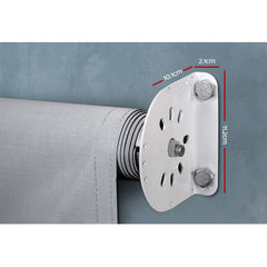 Instahut 3X2.5M Outdoor Blinds Awning Roll Down Screen Fabric Blinds Outdoor Window Shade Grey