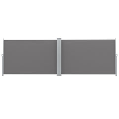 Instahut Side Awning Sun Shade Outdoor Retractable Privacy Screen 1.8X6M Grey