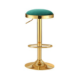 2x Artiss Bar Stools Kitchen Dining Chairs Velvet Padded Stool Green
