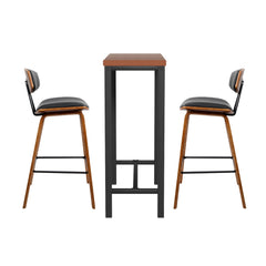 Artiss Bar Table and Stools Set Dining Desk Kitchen Chairs Cafe Pub
