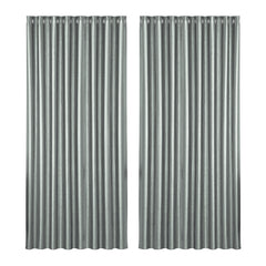 Artiss 2X Blockout Curtains Eyelet 300x230cm Grey Shine