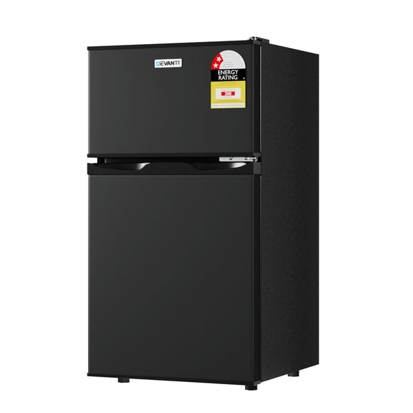 Devanti 85L Bar Fridge Mini Freezer Refrigerator Black