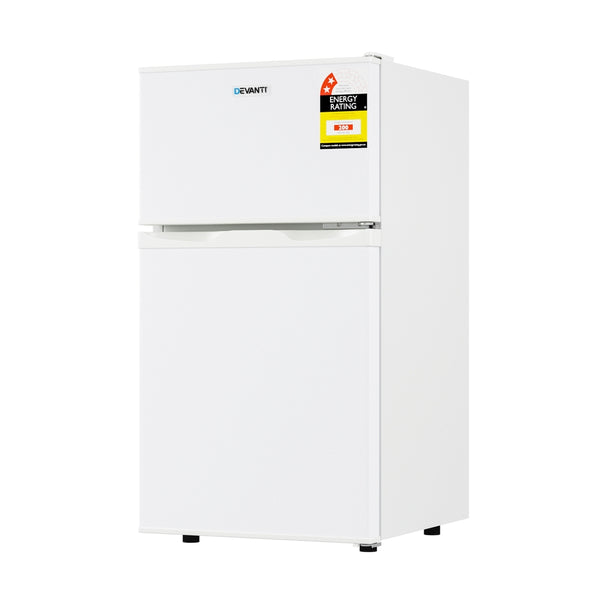 Devanti 85L Bar Fridge Mini Freezer Refrigerator White