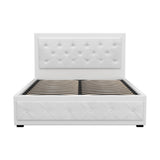 Artiss Bed Frame Double Size Gas Lift White TIYO