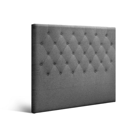 Artiss Bed Head Headboard King Single Size Fabric - CAPPI Grey