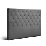 Artiss Bed Head Headboard Queen Size Fabric - CAPPI Grey