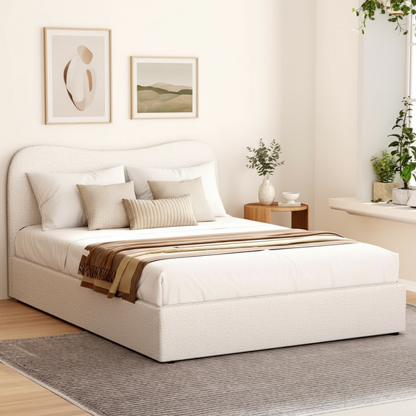 Artiss Bed Frame Queen Size Boucle DARA