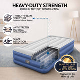 Bestway Single Air Mattress with Built-in Pump Tritech Inflatable Bed 46cm