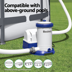 Bestway Pool Pump Cartridge Filter 2500GPH 9463L/H Flowclear Filters Cleaner