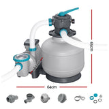Bestway Pool Pump Sand Filter 3000GPH 11355L/H Pools Flowclear Filters
