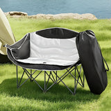 Weisshorn Camping Chair Double Folding Moon Chair Portable Seat 240KG