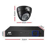 UL-TECH 1080P Security Camera System 4CH DVR with 4 CCTV Dome Cameras