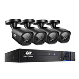 UL-TECH 1080P Security Camera System 4CH DVR with 4 CCTV Square Cameras