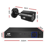 UL-TECH 1080P Security Camera System 4CH DVR with 4 CCTV Square Cameras