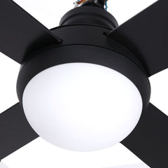 Devanti 52'' Ceiling Fan DC Motor w/Light w/Remote - Black