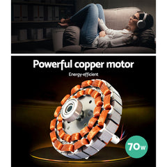 Devanti 52'' Ceiling Fan DC Motor w/Light w/Remote - Black