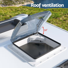 Weisshorn Caravan Roof Vent Air Exhaust Hatch RV Motorhome Camper White