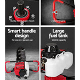 Giantz Post Hole Digger 92CC Petrol Motor Drill Extension Auger Bits Kits