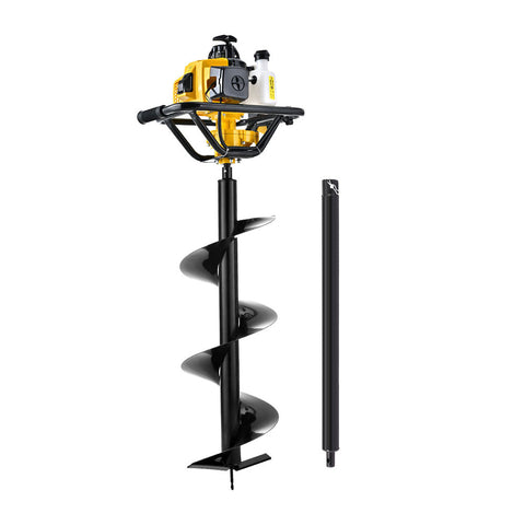 Giantz Post Hole Digger 300mm Petrol Drill Auger Extension Bits