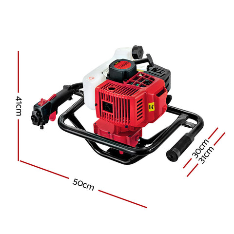 Giantz Post Hole Digger Motor Only Petrol Engine Red