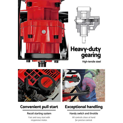 Giantz Post Hole Diggers Petrol Digger Extension Auger Bits