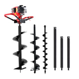 Giantz Post Hole Digger Petrol Motor Drill Extension Auger Bits Kits
