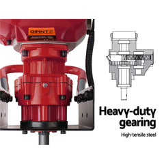Giantz 66CC Post Hole Digger 200mm Petrol Drill Extension Auger Bits