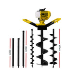 Giantz 80CC Petrol Post Hole Digger Auger Extension Bits Kits