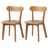 Artiss 2x Dining Chairs Wooden Kitchen Accent Chair Cafe Lounge Rubber Wood