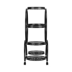 Artiss Plant Stand 6 Tier Metal Flower Pot Rack Wheels